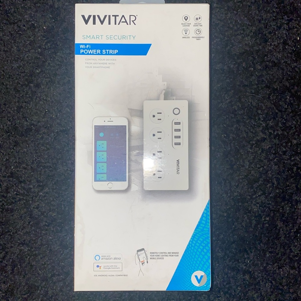 Vivitar smart security wi-fi power strip